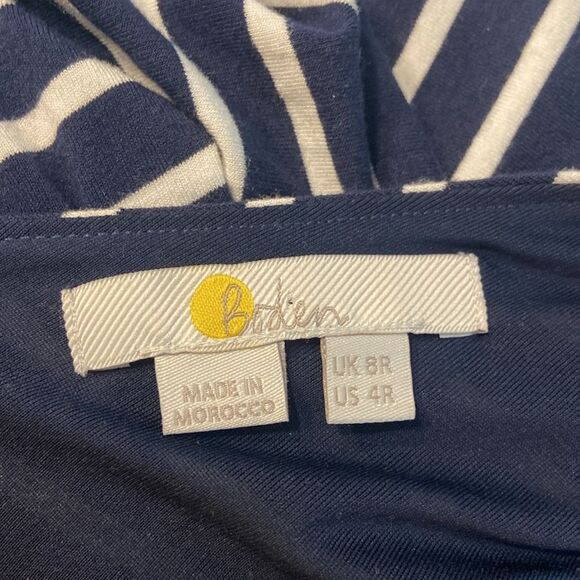 Boden Blue & White Striped Sienna Jersey Maxi Dress Size 4R - Picture 6 of 9
